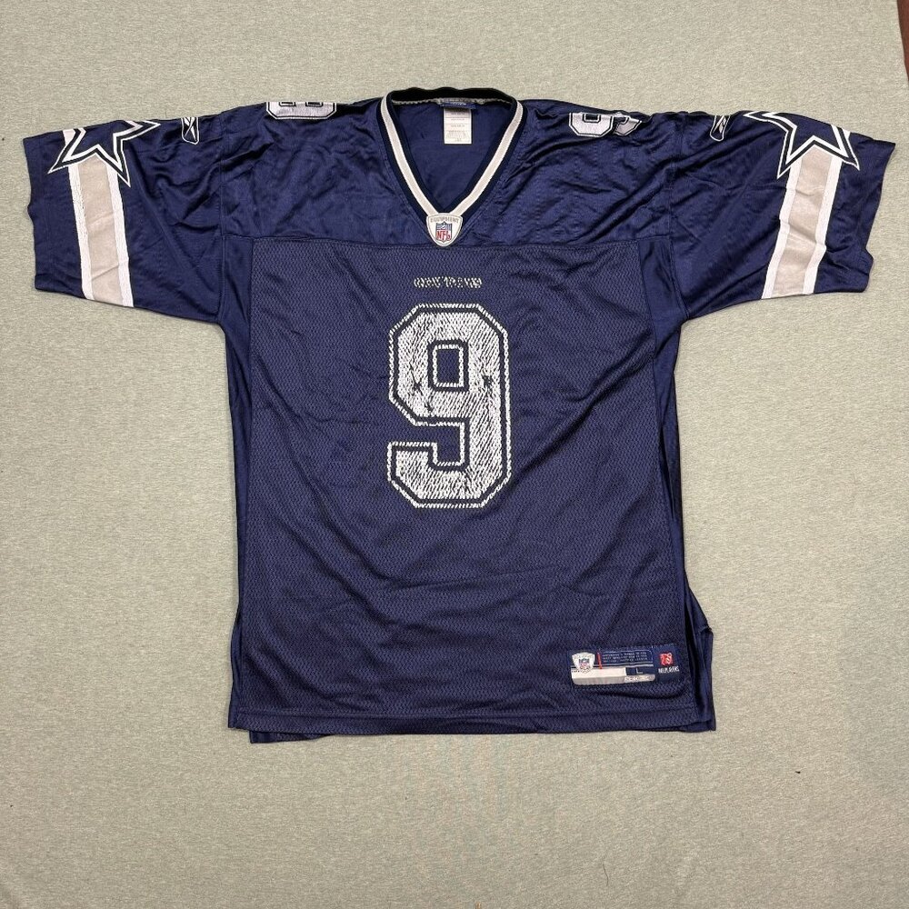 Reebok Dallas Cowboys Jersey Large Tony Romo #9 Sportswear Vintage NFL‎